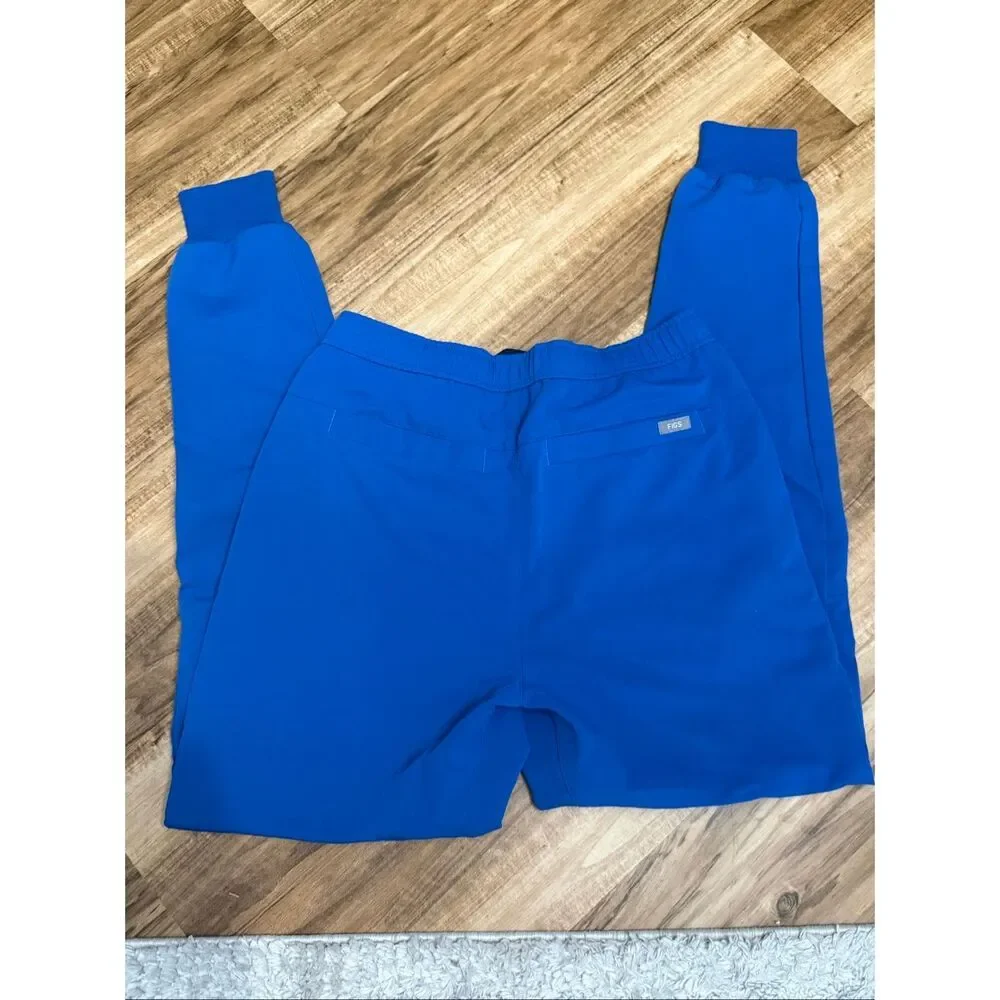Figs Men’s Tansen Jogger Scrub Pants Royal Blue Size Medium Tall